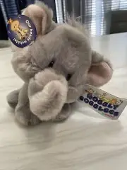 Wobbly Bobblees New 6” Grey Elephant Plush Bobble Head Toy Aurora Very CUTE!