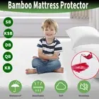 Bamboo Mattress Protector 3D Air Bed Matress 100% Waterproof Cooling Pad Cover