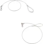 Milisten Steel Wire Chew Dog Leash for Large Dogs Durable Training Lead White for Outdoor Walking and Training