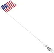 Gogogmee American Flag Bike Rear Flag Bike Flag Pole Safety Flags Easy to Install Remove Sturdy Fiberglass for Boys and Girls Bikes