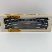 Bachmann HO Gauge Set 12Pc Curved Electric Train Tracks Snap-In Steel Gold 10"