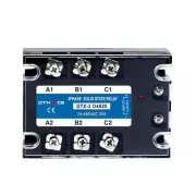 3 Phase Solid State Relay SSR-25DA DC to AC Input 3-32VDC to Output 24-480VAC...