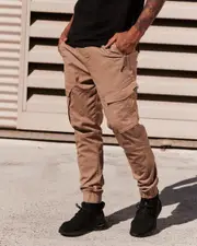 [Lucid] Lucid Men's Ranking Jogger Pants in Tan Brown Size Small S Tan Brown