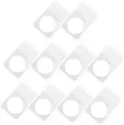 10pcs Transparent Coin Storage Box Secure Coin Protector and Display Case for Collectors Versatile Storage and Banknotes Smooth Edges for Safe Handling