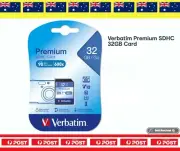 Verbatim Premium SDHC Memory Card - 32GB 90mb/s 600x class10 Brand New