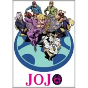 ANIME JOJO'S BIZARRE ADVENTURE SEASON 4 CAST ON WHITE ATA-BOY MAGNET NEW