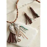 Blazin Roxx® Ladies Braided Wings & Fringe Jewelry Set 29058