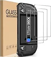 HEYUS [3 Pack] Screen Protector for Steam Deck, Tempered Glass Screen Protector Compatible with Steam Deck (7inch) 2021 & 2022 64 GB/ 256 GB NVMe/ 512 GB NVMe Model