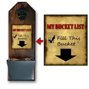 My Bucket List, Fill This Bucket - Bottle Opener and Cap Catcher