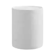 Oikiture Side Table Coffee End Stool Bedside Magnesium Cement Round