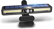Harloon Clip On Solar Motion Lights Outdoor Waterproof, Solar Fence Lights Outside with 36 LED, 6000K Portable Solar Powered Security Light for Fence Garage Camping