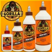 GORILLA WOOD GLUE | Hard-Working Water-Resistant Anti-Clog Industry Trusted Glue