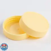 Yodecy 8 Pack Yellow Regular Mouth Mason Jar Lids, Plastic Mason Jar Lids Fit