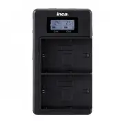 INCA Charger USB Twin NIKON EN-EL15 int USB cord input Micro&TypeC port LCD/Powerbank
