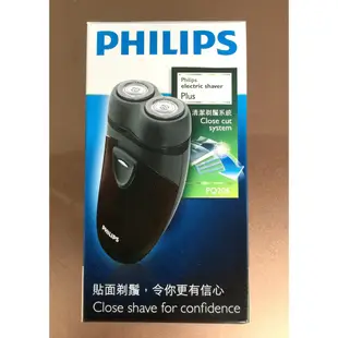 PHILIPS飛利浦電鬍刀/刮鬍刀PQ206/PQ-206-電池式雙刀頭輕巧型旅行用