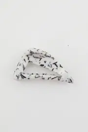 Marble Print Triangle Claw Clip