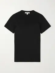 [Nili Lotan] Nili Lotan - Mariela Cotton-jersey T-shirt - Black - small small Black