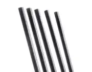 8.27" Disposable Black Agave Fiber Straws Individually Wrapped 1500pcs