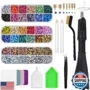 Epesl Bedazzler Kit with Rhinestones, Hot Fixed Gems Craft Applicator - Diamo