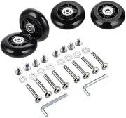 [OwnMy] Luggage Suitcase Replacement Wheels, Rubber Swivel Caster Wheels Bearings Repair Kits