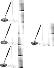 UTHCLO 4 Sets Sturdy Metal Material Ergonomic Design Pens Smooth Writing Experience Signature Business Pen