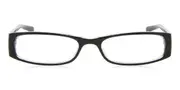 Oval Full Rim Plastic Women’s Glasses Black, Size +1.00 - Lenses Included - Private Health Rebate - Blue Light Block Available - SmartBuy Readers