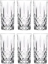RCR Crystal Orchestra Cut Glass Highball Cocktail Glasses Tumblers Set - 396ml - Pack of 6