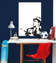 3D Red Love Man ZHU236 Wall Stickers Wall Murals Wallpaper Boris Draschoff Amy
