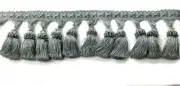 3.5'' Tassel Fringe Trim - Powder Blue (SOLD BY THE YARD)