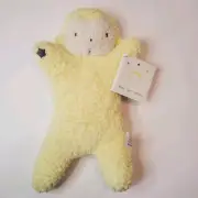 Easter Baby Soft Collection Yellow Chenille Lamb Flat Lovey Plush Baby Toy NEW