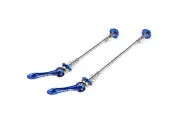 MOWA Road Cyclocross Gravel Cycling Ti Skewers Titanium-axle w/QR Levers Blue