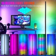 LUXCEO 165cm RGB Led Corner Floor Light Mood Lamp APP Control Atmosphere Lights