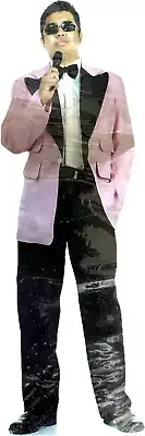 2pc Underwraps Gangnam Star Pink Jacket Suit Coat Halloween Costume Men OS 42-46