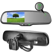 10.5" OEM Rear View Mirror with 4.3" LCD Screen + Compass & Temperature | Rea...