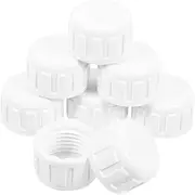 CANIGHT 20 Pcs Pipe End Cap Plugs Threaded Design for Leakproof Seal for Irrigation Swimming Pools and Rainwater Collection Easy to Install Durable Pipe Caps