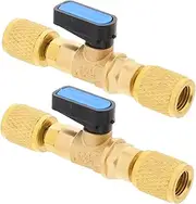 jojofuny Effortless Ac Installation 2pcs Air Conditioner Window Bracket Ball Valve Adapters 1/4 Thread Brass