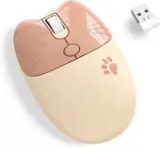 Wireless Mouse, 2.4G Noiseless Mouse with USB Receiver Portable Computer Mice