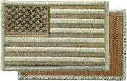 USA American Flag Patch 3 x 2 Tactical Hook & Loop Templar Armoury Military Premium Full Embroidered - Left Side - Red White Blue Multicam Green Gold Silver Black (Gold and Silver)