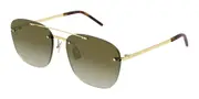 Saint Laurent SL 309 RIMLESS 003 Men's Sunglasses Gold Size 58