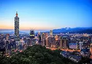 1000 Pieces Jigsaw Puzzles for Adults Sunset of Taipei Taiwan China City Skyline Wooden Puzzle Fit Together Perfectly Gifts for Family