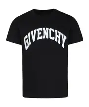 Givenchy Kids Logo Printed Crewneck T-Shirt 8Y,14Y,10Y Black