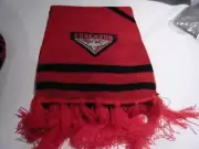Essendon BOMBERS Official AFL Men Women Kids Knit Woven Scarf Black and Red NEW