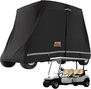 VEVOR Golf Cart Enclosure, 2 Passenger 600D Polyester Driving Enclosure with 4-Sided Transparent Windows, Club Car Covers Universal Fits for Most Brand Carts, Sunproof and Dustproof Outdoor Cart Cover