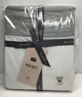 New West Elm 400 TC Organic Sateen King Bed Skirt Pearl Gray/White