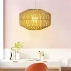 Handwoven Rope Lampshade Restaurant Lanterns Table Lamp Decors Floor Lamp
