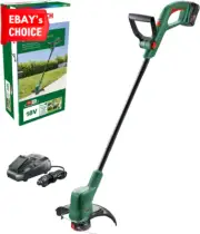 18V Cordless Lawn Trimmer Whipper Snipper 2.5Ah Battery Fast Charger 26cm