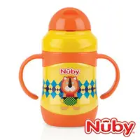 在飛比找樂天市場購物網優惠-Nuby 不銹鋼真空學習杯(粗吸管)220ml-獅【悅兒園婦