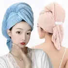 1pc Hair Drying Towel Dry Hair Cap Towel For Hair Head Wrap Pineapple Grid
