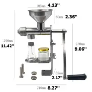 Hand Crank Oil Extractor Manual Oil Press Machine Mill Peanut Expeller Household