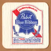 Pabst Blue Ribbon Beer Coaster Milwukee WI